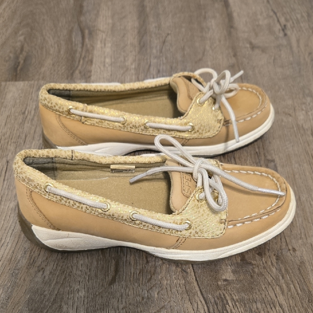 Sperry's Beige and Cream Loafers - Picture 2 of 9